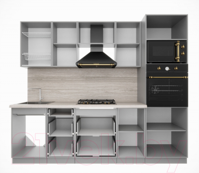 Кухонный гарнитур Интерлиния Мила Деко 2.5