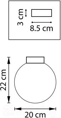 Потолочный светильник Lightstar Globo 812021
