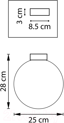 Потолочный светильник Lightstar Globo 812031 (MX8131-1B-L)