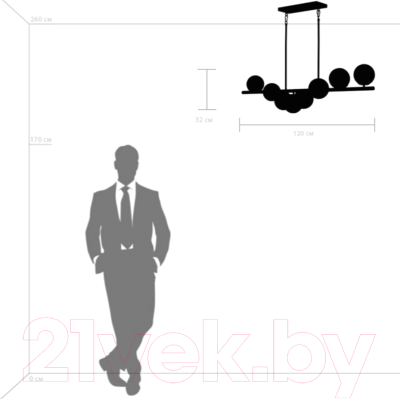 Люстра Lightstar Croco 815183 (SD1508/8B)