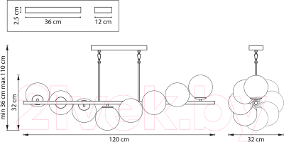 Люстра Lightstar Croco 815187 (SD1508/8B)
