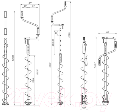 Ледобур Тонар Siberia 130L-1600 v3.0 / LA-130LS