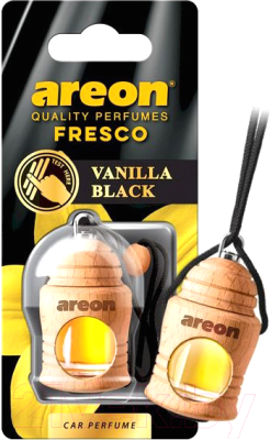 Ароматизатор автомобильный Areon Fresco Vanilla Black / ARE-FRTN31 - фото