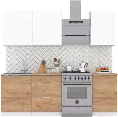 Готовая кухня Интермебель Микс Топ-33 1.7м - фото