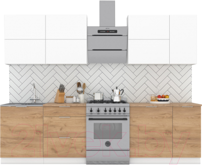 Готовая кухня Интермебель Микс Топ-37 2.2м - фото