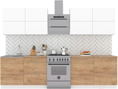 Готовая кухня Интермебель Микс Топ-38 2.4м - фото