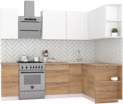 Готовая кухня Интермебель Микс Топ-11 1.9x1.5м правая - фото