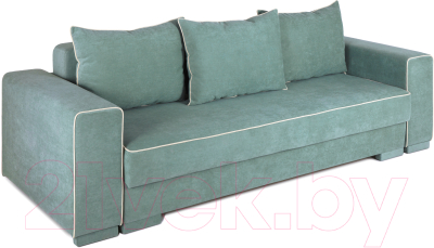 Диван KRONES Цезарь 4 (велюр зеленый/бежевый) - фото