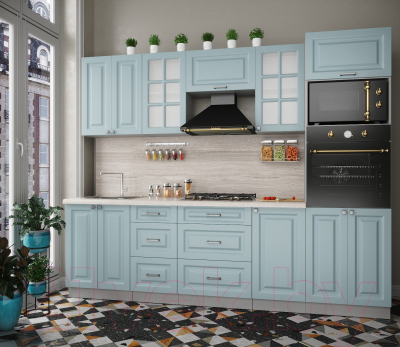 Кухонный гарнитур Интерлиния Мила Деко 2.6