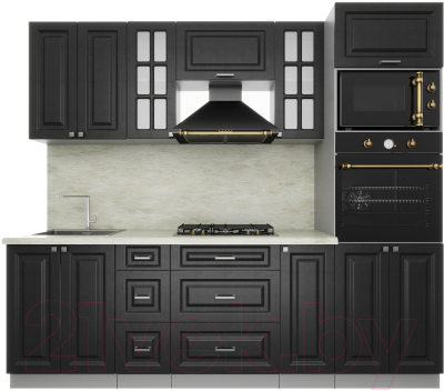 Кухонный гарнитур Интерлиния Мила Деко 2.4 - фото