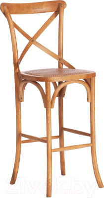 Стул барный Tetchair Secret De Maison Cross Bar 49.5x52.5x117 (дерево береза/груша №3) - фото