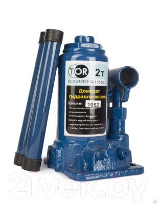 Бутылочный домкрат TOR ДГ-2 г/п 2т / 1052 - фото