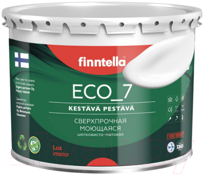 Краска Finntella Eco 7 White / F-09-2-3-White - фото