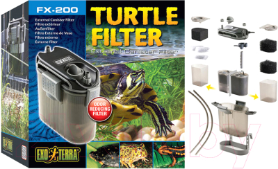 Фильтр для аквариума Exo Terra Turtle Filter FX-200 / PT3630 / H236300 - фото