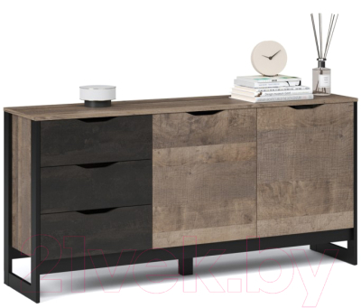 Тумба Империал Стокгольм 2д 3ящ - фото