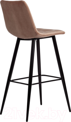 Стул барный Tetchair Chilly 50x44x104 (ткань/металл, бежевый/черный)