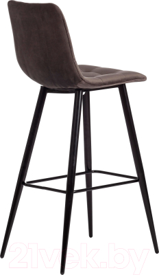 Стул барный Tetchair Chilly ткань/металл 50x44x104 (темно-серый/черный)