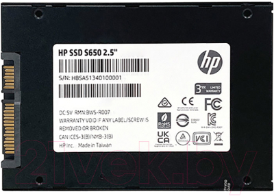 SSD диск HP S650 120GB (345M7AA)