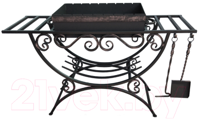 Мангал СтальСнабДизайн МК-4 Лодочка-2 - фото