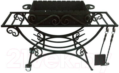 Мангал СтальСнабДизайн МК-4 Лодочка-3 - фото
