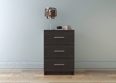 Тумба НК Мебель Лофт 420 с 3-мя ящиками / 72230010 (венге)