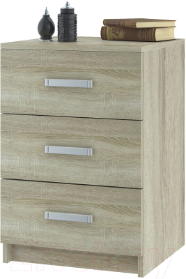 Тумба НК Мебель Лофт 420 с 3-мя ящиками / 72230011 (дуб сонома) - фото