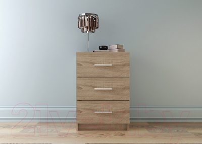 Тумба НК Мебель Лофт 420 с 3-мя ящиками / 72230011 (дуб сонома)