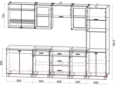 Кухонный гарнитур Интерлиния Мила Деко 3.0
