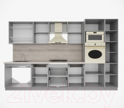 Кухонный гарнитур Интерлиния Мила Деко 3.4