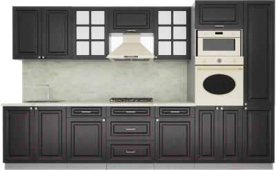 Кухонный гарнитур Интерлиния Мила Деко 3.4 - фото