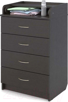 Комод пеленальный Атон Сириус 604 ЛДСП (с шариковыми направляющими, венге) - фото