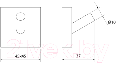 Крючок для ванной IDDIS Edifice EDISB10i41