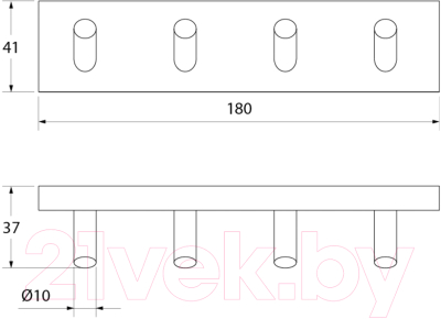 Крючок для ванной IDDIS Edifice EDISB40i41