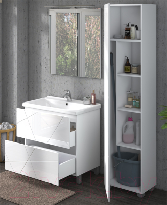 Шкаф-пенал для ванной Vigo Geometry 450