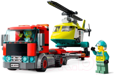 Конструктор Lego City Грузовик для спасательного вертолета 60343