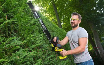 Кусторез аккумуляторный Ryobi HP RY18HTX60A-0