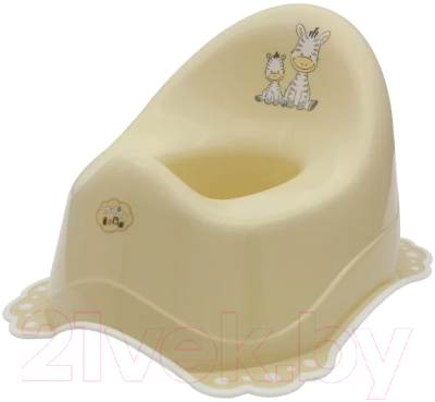 Детский горшок Maltex Зебра / 6517 (бежевый/серый) - фото