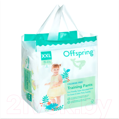 Подгузники-трусики детские Offspring XXL 15-23кг Авокадо / OF02XXLAVO