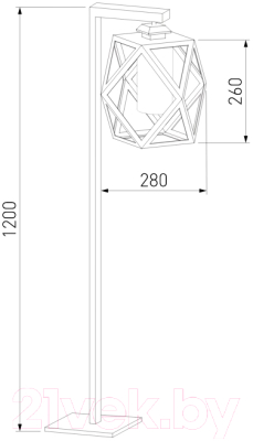 Фонарь уличный Elektrostandard Ambra F 35133/F