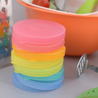 Набор крышек для банок Мультидом Радуга / ЭМ76-96