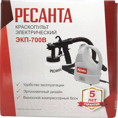 Краскопульт электрический Ресанта ЭКП-700В (75/17/2)