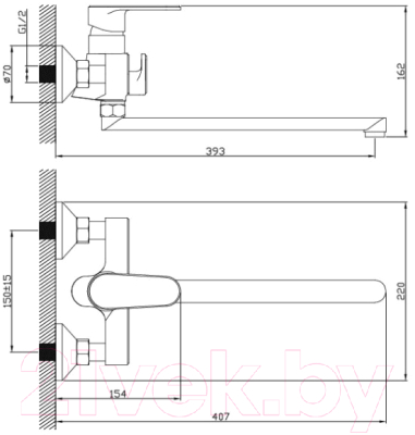 Смеситель Diadonna D91-222117SY