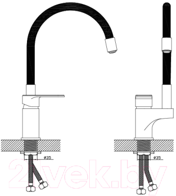 Смеситель Diadonna D91-437117SY