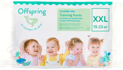 Подгузники-трусики детские Offspring Travel Pack XXL 15-23кг / OF02XXLFOA