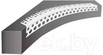 Уголок штукатурный Profigips Арочный ПВХ 3м