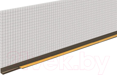 Профиль примыкающий оконный Profigips Коричневый с сеткой 6мм 2.5м - фото