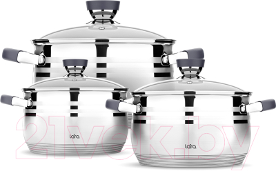 Набор кастрюль Lara Mercury LR02-120 - фото