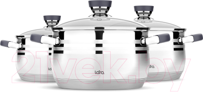 Набор кастрюль Lara Mercury LR02-120