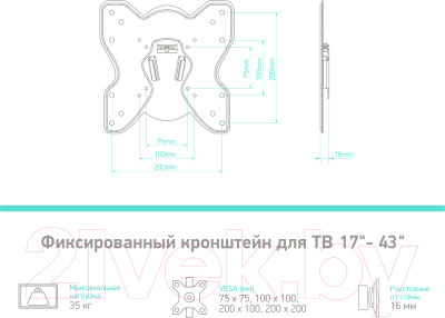 Кронштейн для телевизора Onkron M1S