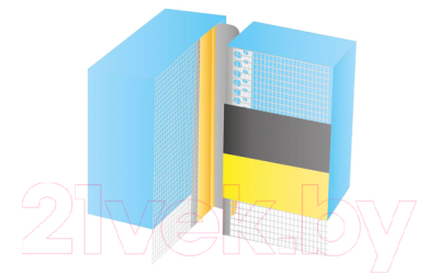 Профиль примыкающий оконный Profigips Деформационный ПВХ V 2.5м